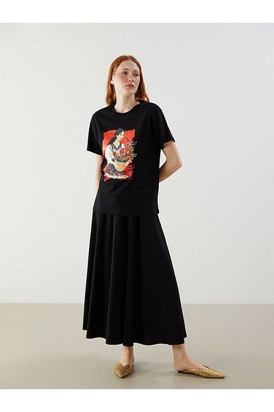 LC Waikiki Crew Neck Printed Women's T-Shirt