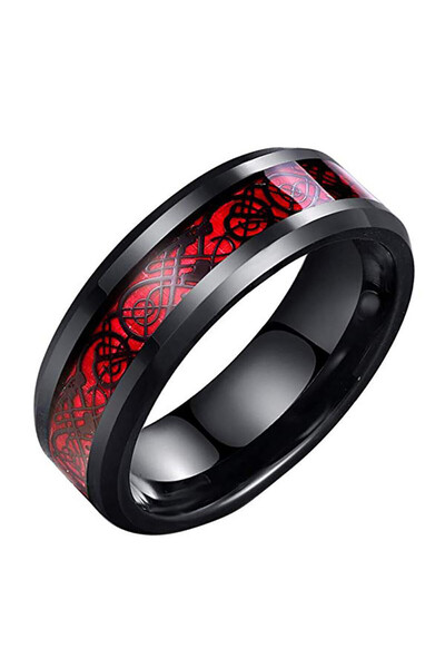 SIC MODA Black stainless steel ring SIC MODA 4067