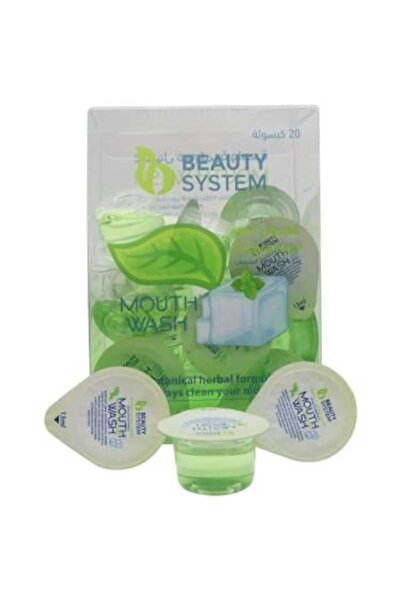 BEAUTY SYSTEM كبسولات غسول الفم بنكهة النعناع المتقدمة من ، 13 مل × 20