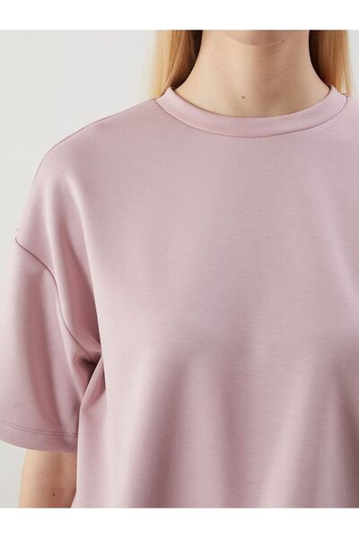 LC Waikiki Γυναικείο Oversize T-Shirt με λαιμόκοψη Crew Neck