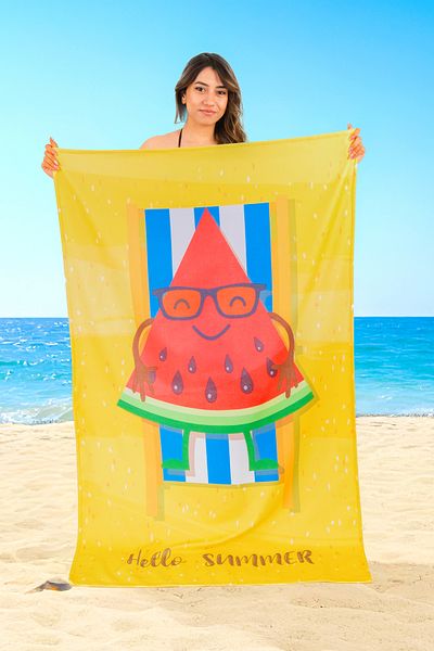 Caymoon Τυπωμένη Πετσέτα Παραλίας Oversized 100x170cm