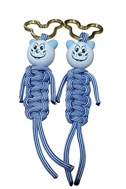 moonparacord سلسلة مفاتيح باراكورد تميمة 2 قطعة