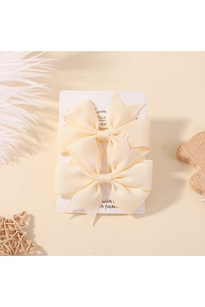 Fiyonks Atölye مشبك مطاطي من Bow Grosgrain مكون من قطعتين، مشبك مطاطي للمراهقين والأطفال والنساء