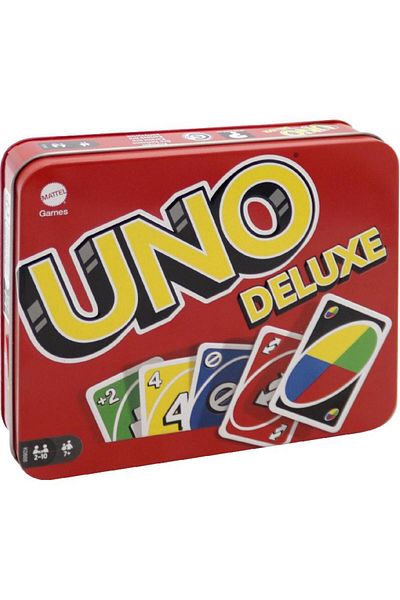 Uno Mattel UNO Deluxe Card Game for 2 to 10 Players