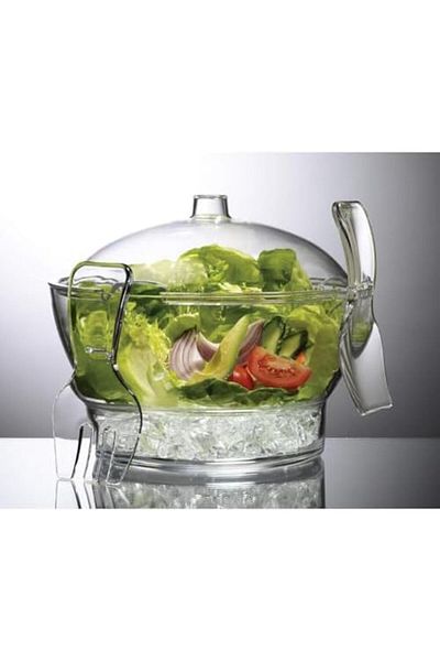 ABAREEK Ice Cold Bowl, Acrylic, Clear, 1 Piece