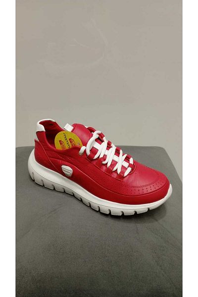 Mammamia 3485 Real Leather Serrated Non-Slip Sole Women's Casual Shoes