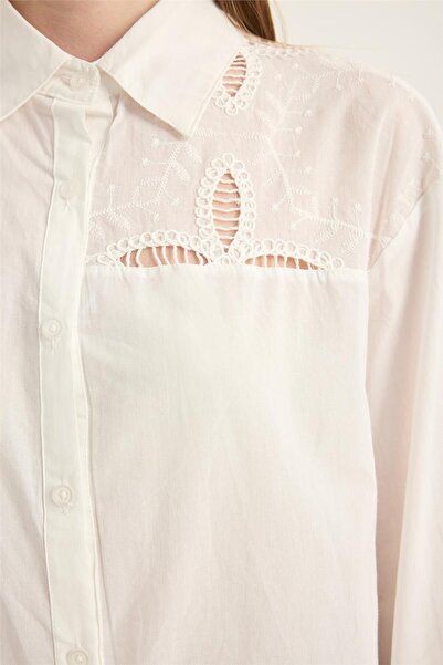 HomeStore Fistolu Nakışlı Gömlek