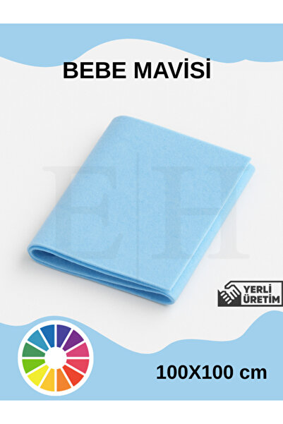 EUROLUXE Açık Mavi Rengi Metrelik Ince Keçe Kumaş Keçe 1 Mm Aktivite Keçesi R...