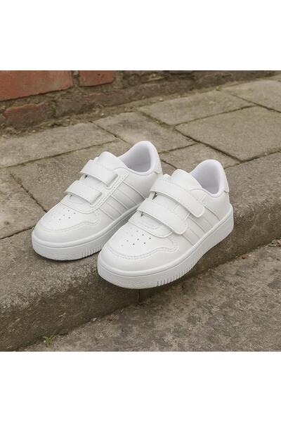 Moda Lime Fată Băiat Bebeluș Copii Pantofi sport Velcro Alb Pantofi simpli