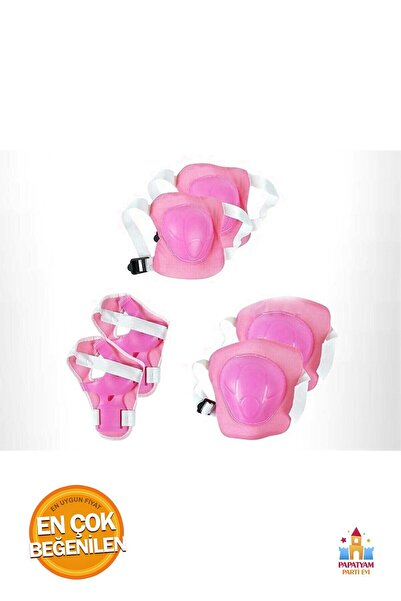 PapatyamPartiEvi مجموعة واقيات التزلج المكونة من 6 قطع: واقيات المعصم ووسادات...