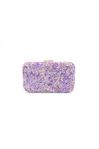 Chantaky 032 1700 Purple Stone Evening Dress Bag Evening Bag Clutch