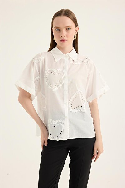 HomeStore Fisto Nakışlı Gömlek