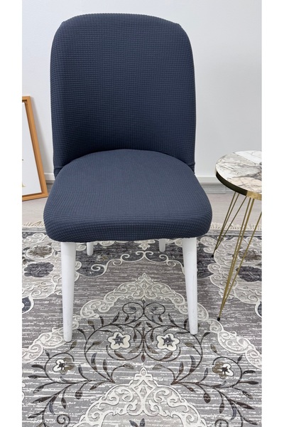 dyg home Büyük Oval Sandalye Kılıfı, Sandalye Örtüsü Kare Desen