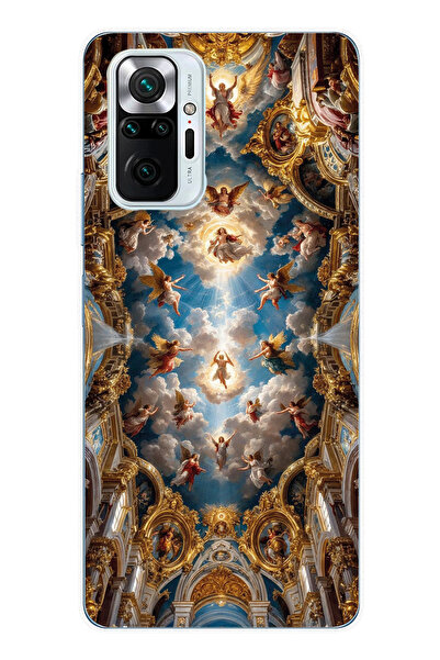 moonset Xiaomi Redmi Note 10 Pro Uyumlu Sanat Tasarımlı Baskılı Şeffaf Telefo...