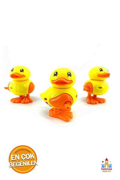 PapatyamPartiEvi Kurmalı Zıplayan Ördek Oyuncak: Eğlenceli ve Hareketli Oyunc...
