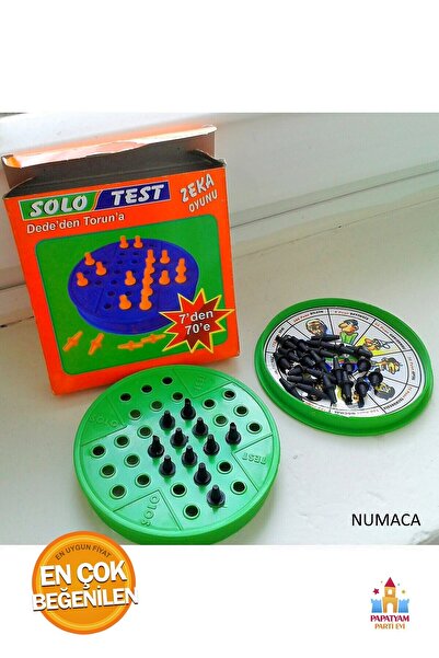 PapatyamPartiEvi Solo Test Intelligence Game - Nostalgic Game - Fun Game - In...
