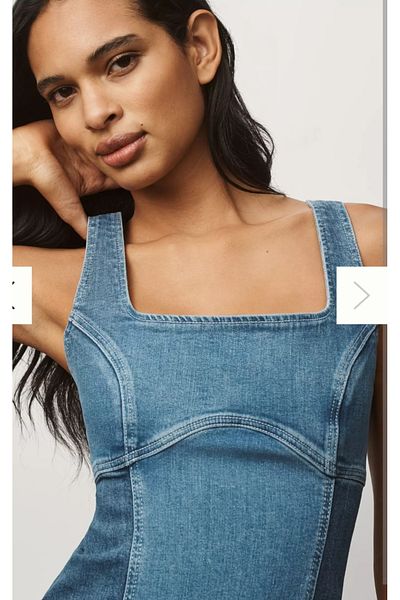 Anthropologie Pilcro Denim Midi Jeans Dress