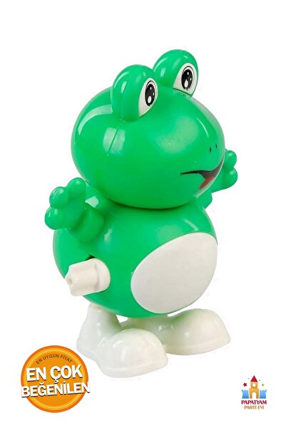 PapatyamPartiEvi Kurmalı Yürüyen Kurmalı Oyuncak Kurbağa Oyun Arkadaşı Kur Ke...
