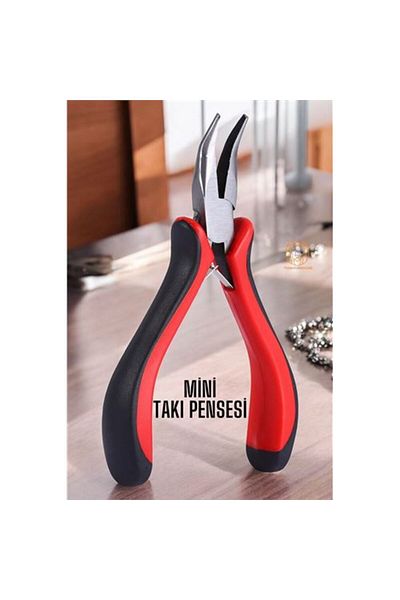 MR RZN STORE Professional Mini Curved Nose Pliers Jewelry Pliers