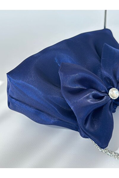 posst bag Блискуча атласна сумочка з бантиком для вечірнього вбрання