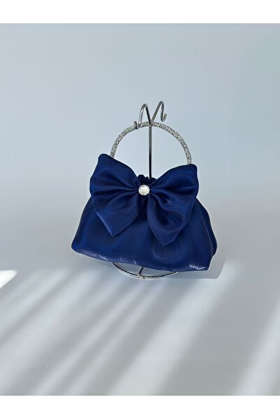 posst bag Блискуча атласна сумочка з бантиком для вечірнього вбрання