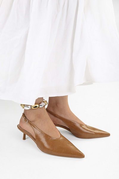 Shoeberry Women's Luna Caramel Skin Stiletto