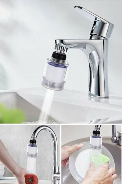 MR RZN STORE Water Saving Movable Faucet Head with Anti-Limescale Filter
