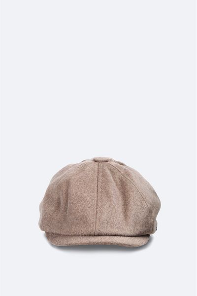 Avva Men's Mink Wool Button Cap Hat A42Y9272