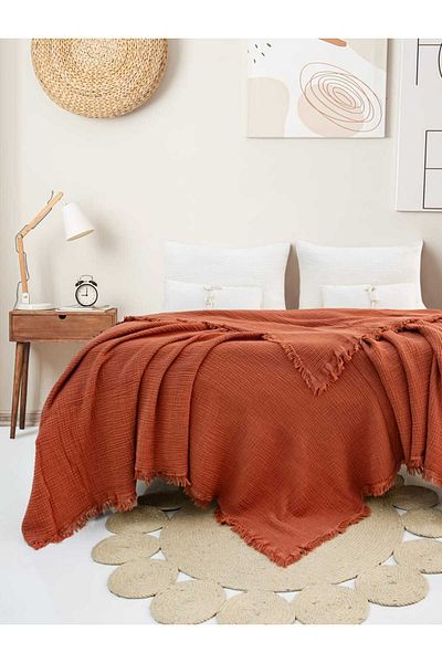 Befera Design 4 Layer Muslin 100% Cotton Double Pique Bedspread 200X220
