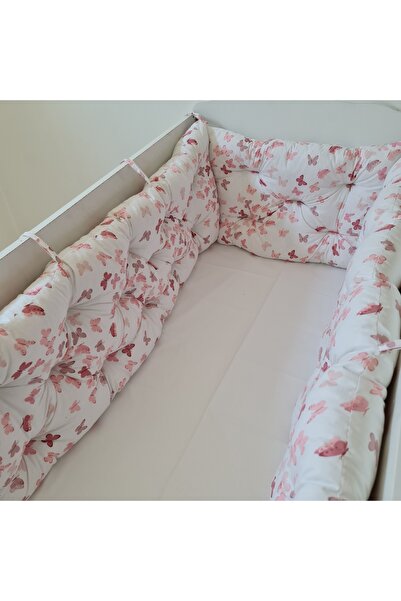 yasetex tasarım طقم حماية جانبية للسرير مقاس 80 × 140 مكون من 4 قطع - 100% قط...