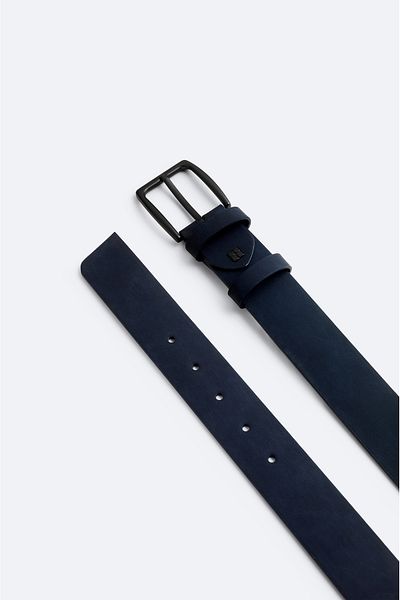 Avva Men's Navy Blue Metal Buckle Belt A42Y9314