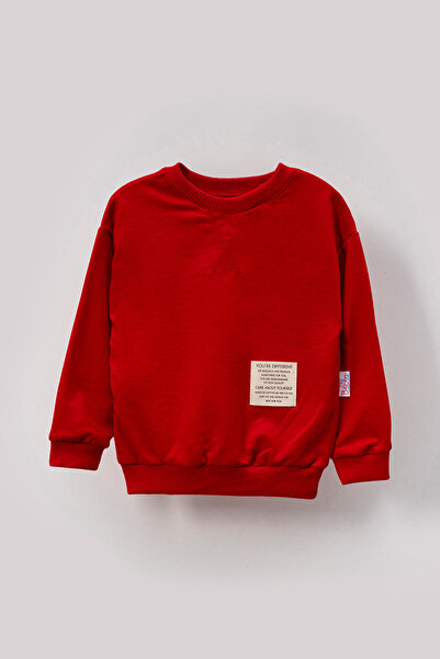 Bubito Tarz Etiketli Mevsimlik Pamuklu Bebek&Çocuk 2'li Alt Üst Takım-Kırmızı