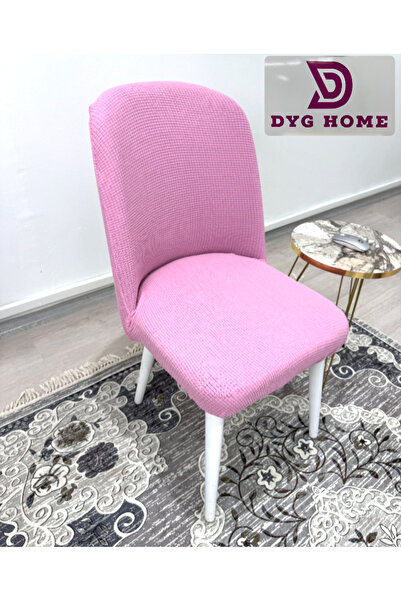 dyg home Büyük Oval Sandalye Kılıfı, Sandalye Örtüsü Kare Desen