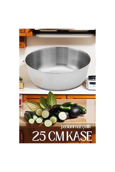 NEZADE STORE Steel 25 cm Bowl Forgione Design