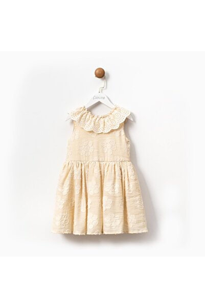 Magu Φόρεμα για κορίτσια με βαμβακερό λουλούδι με βολάν γιακά