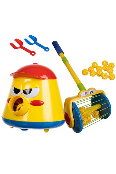 zola Jucărie ininteractivă, cu lansator și colector de bile, 12 bile, 2 spatule, multicoloră