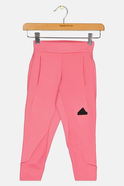 adidas Toddlers Girl Regular Fit Brand Logo Training Leggings, Pink