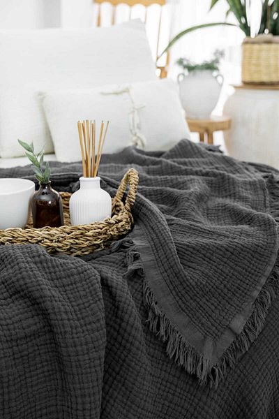 Befera Design 4 Layer Muslin 100% Cotton Double Pique Bedspread 200X220