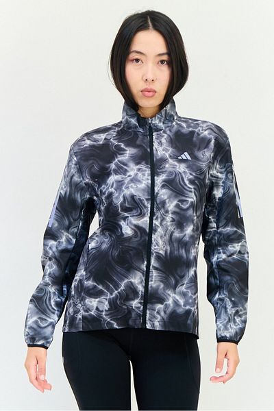 adidas Women Sportswear Fit Long Sleeve Running Jacket, Multicolor