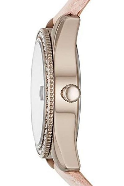 Fossil Women's Quartz Watch, Analog Display and Leather Strap ES4557