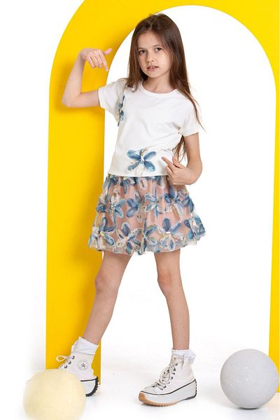 tunays shopping Girl's Lily Detailed Skirt Suit