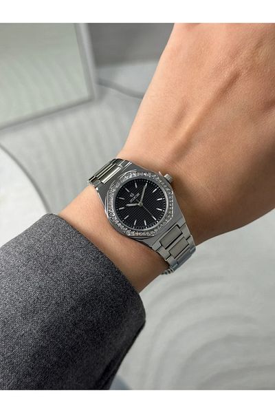 Homies Guaranteed Premium Women's Wrist Watch Silver (Black Dial) Rshms-198