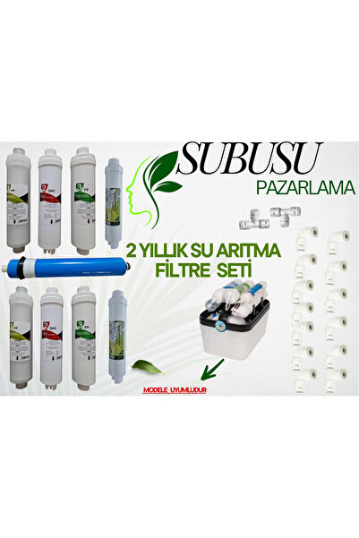 subusu pazarlama KAPALI KASA 2 YILLIK PLUS MODEL FİLTRE SETİ