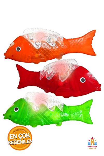 PapatyamPartiEvi Çılgın Balık Oyuncak - Suda Hareket Eden Gerçekçi Tasarım, E...