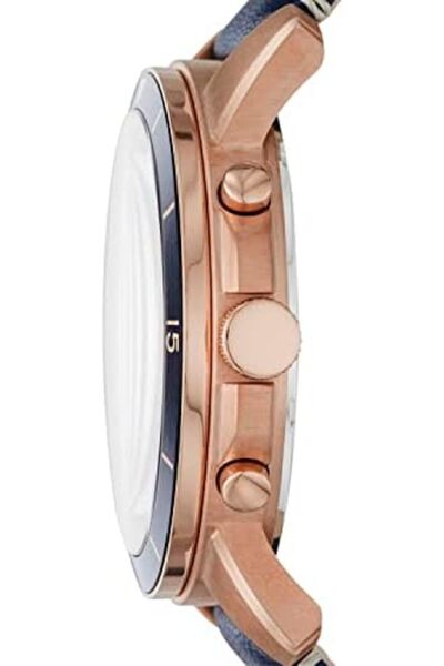 Fossil Men's Grant Sport Stainless Steel and Leather Chronograph Quartz Watch