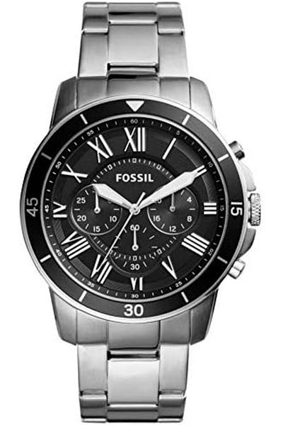Fossil ساعة جرانت سبورت كرونوغراف للرجال من الفولاذ المقاوم للصدأ - FS5236