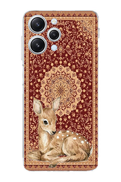 moonset Xiaomi Redmi 12 Uyumlu Ceylan Tasarımlı Baskılı Şeffaf Telefon Kılıfı