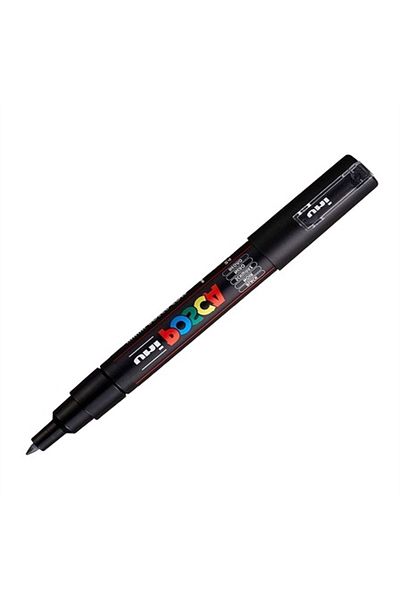 UNİ-BALL Uni Poster Marker Posca Pc-1M Black 07 Pack of 6