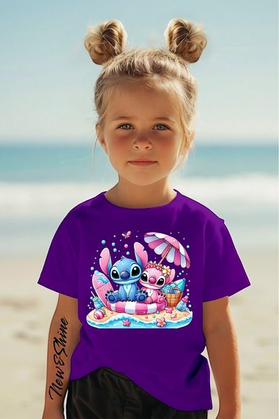 New Shine ΠΑΙΔΙΚΟ T-SHIRT OVERSIZE ΜΕ ΣΤΙΤΣ ΚΑΙ ΑΓΓΕΛΟ ΕΚΠΤΩΣΗ