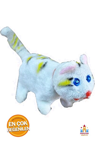 PapatyamPartiEvi Yürüyen Pilli Kedi Oyuncak - Hareketli ve Şirin Tasarım